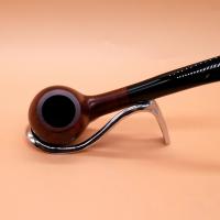 Vauen Six 1102 Dark Brown Smooth 6mm Filter Fishtail Pipe (VA803)