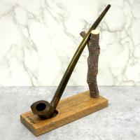 Vauen Auenland The Shire Sungard Sandblast Churchwarden 9mm Filter Pipe (VA1348)