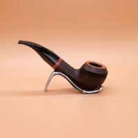 Vauen Finn 537 Sandblasted 9mm Filter Fishtail Pipe (VA1374)
