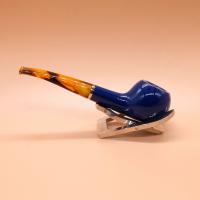 Vauen Azzurro 1567 Smooth 9mm Filter Fishtail Pipe (VA1470)