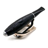 Vauen Zeppelin ZEP Sandblast 9mm Filter Fishtail Pipe (VA1546)