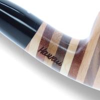 Vauen Hawaii 337 Smooth Striped 9mm Filter Fishtail Pipe (VA586)