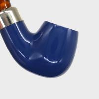 Vauen Azzurro 1515 Smooth Bent 9mm Filter Fishtail Pipe (VA1628)