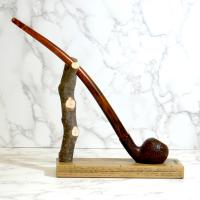 Vauen Auenland The Shire Friddo S Sandblast Churchwarden 9mm Filter Pipe (VA984)