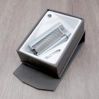 Vector VMotion Lighter With Punch Cutter - Chrome Satin