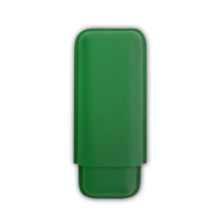 VSB London Two Finger British Racing Green Leather Cigar Case