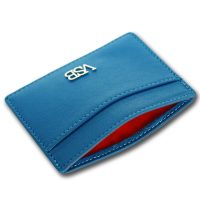 VSB London Blue Leather Card Holder