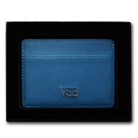 VSB London Blue Leather Card Holder