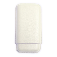 VSB London Three Finger Ivory Leather Cigar Case