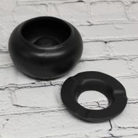 Ceramic Cigar Ashtray - Handmade By Val Pottery - Black - Small