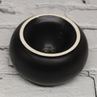 Ceramic Cigar Ashtray - Handmade By Val Pottery - Black - Small