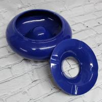 Ceramic Cigar Ashtray - Handmade By Val Pottery - Blue - Large