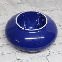 Ceramic Cigar Ashtray - Handmade By Val Pottery - Blue - Large