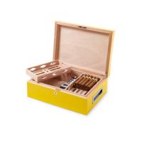 Villa Spa Cigar Humidor - up to 200 Cigar Capacity - Yellow - Fast Dispatch Available