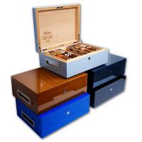 Villa Spa  - C.Gars Ltd 25th Anniversary Seleccion Orchant Humidor - 200 cigars capacity ? Blue