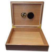 Walnut Veneer Humidor - 15 Cigar Capacity