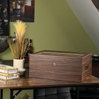 SLIGHT SECONDS Adorini Vittoria Wenge Deluxe Humidor with Cigar Heaven - 520 Cigar Capacity (AD047)