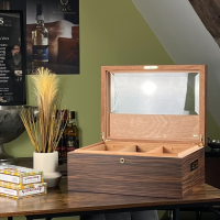 SLIGHT SECONDS Adorini Vittoria Wenge Deluxe Humidor with Cigar Heaven - 520 Cigar Capacity (AD047)