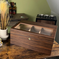 Adorini Vittoria Wenge Deluxe Humidor with Cigar Heaven - 520 Cigar Capacity (AD047)