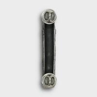 Pewter Cigar Lapel Pin with Engraveable Shield - Dark