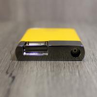 Peter James Yellow Iconic Ultra Slim Torch Flame Lighter