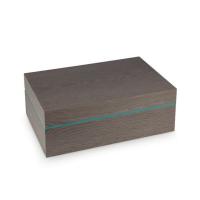 Zino Z80 Humidor - Grey Oak and Cyan - 80 Cigar Capacity