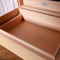 Zino Z80 Humidor - Natural Oak and Red - 80 Cigar Capacity
