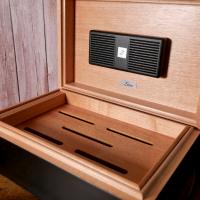 Zino Z80 Humidor - Black Oak and Green - 80 Cigar Capacity