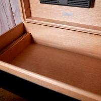 Zino Z80 Humidor - Black Oak and Green - 80 Cigar Capacity