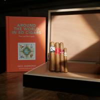 Around the World Compendium Sampler - 4 Cigars, Humidor and Around the World in 80 Days Book