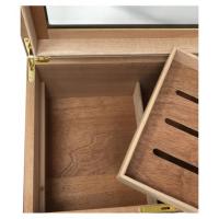 Prestige Berkeley Glasstop Humidor - 100 Cigar Capacity