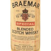 Braemar Special Blended Scotch Whisky 60/70s - 70 Proof 26 2/3 FL