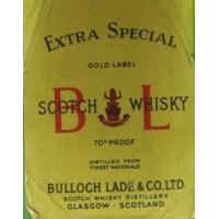 Bulloch Lade Gold Label 1970s Miniature - 70 Proof