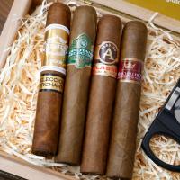 Exclusive Brands Gift Box Sampler - 4 Cigars with Cutter and Lighter