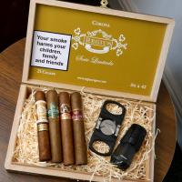 Exclusive Brands Gift Box Sampler - 4 Cigars with Cutter and Lighter