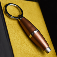 Dunhill White Spot Bullet Cigar Cutter Acrylic Copper