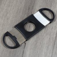 Black Two Finger Cigar Cutter - 58 Ring Gauge