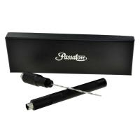 Double Ended Black Aluminium Cigar Punch With Drawpoker