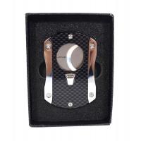 Vertigo by Lotus Deception Carbon Fibre Cigar Cutter - Chrome Carbon Fibre & Chrome