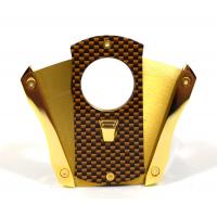 Vertigo by Lotus Deception Carbon Fibre Cigar Cutter - Gold Carbon Fibre & Gold