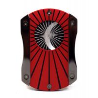 Vertigo by Lotus Deception Techni-Color Cigar Cutter - Red Starburst