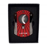 Vertigo by Lotus Deception Techni-Color Cigar Cutter - Red Starburst