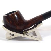 Alfred Dunhill - The White Spot Amber Root 3128 Group 3 Bent Diplomat Pipe (DUN185)