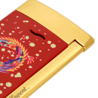 ST Dupont Limited Edition Slim 7 - Dragon Lighter Burgundy & Golden