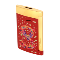 ST Dupont Limited Edition Slim 7 - Dragon Lighter Burgundy & Golden