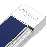 ST Dupont Lighter - Twiggy - Chrome & Blue