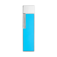 ST Dupont Lighter - Twiggy - Chrome & Light Blue