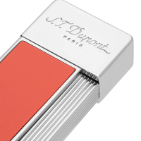 ST Dupont Lighter - Twiggy - Chrome & Coral