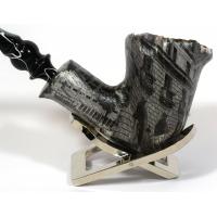 Erik Nording Freehand Harmony City Marble Stem Bent Fishtail Pipe (EN083)