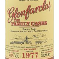 Glenfarclas 1977 Family Casks Cask #8204 Spring 2017 - 43.9% 70cl